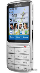 NOKIA C3-01,  серебристый,  тонкий,  корпус металл,  идеальное состояние.